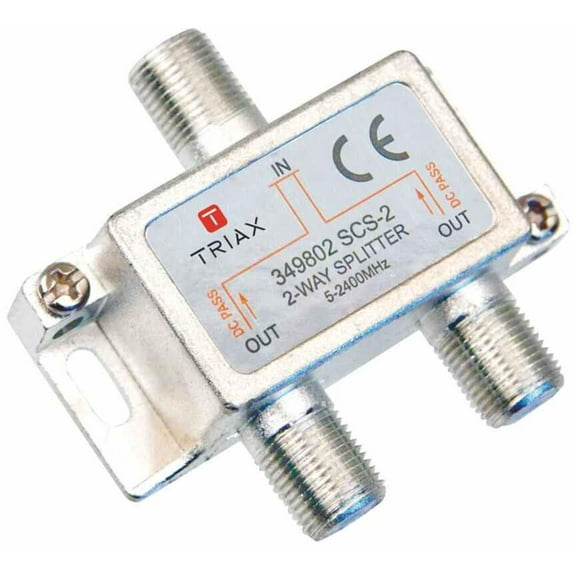TRIAX - TSS-SAT 2 Way Satellite Splitter, 5-2400MHz
