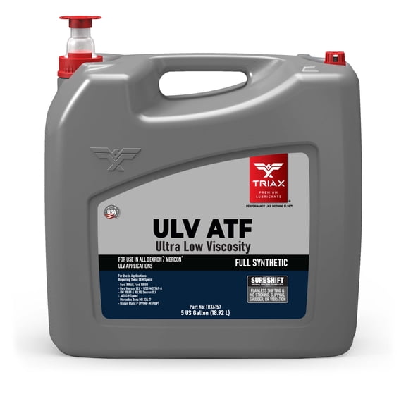 TRIAX ULV ATF - Ultra Low Viscosity, Full Synthetic Automatic Transmission Fluid - For Modern High Performance Transmissions in Many North American Trucks, SUVs, and European Cars (5 Gallon Pail)
