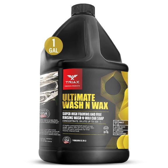 TRIAX Ultimate Wash N Wax High Foam Concentrated Car Soap (1 Gallon)