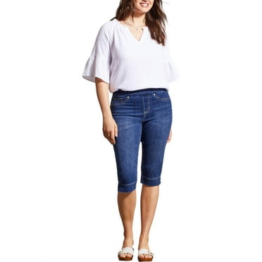TRIBAL Audrey Denim Capri Pants