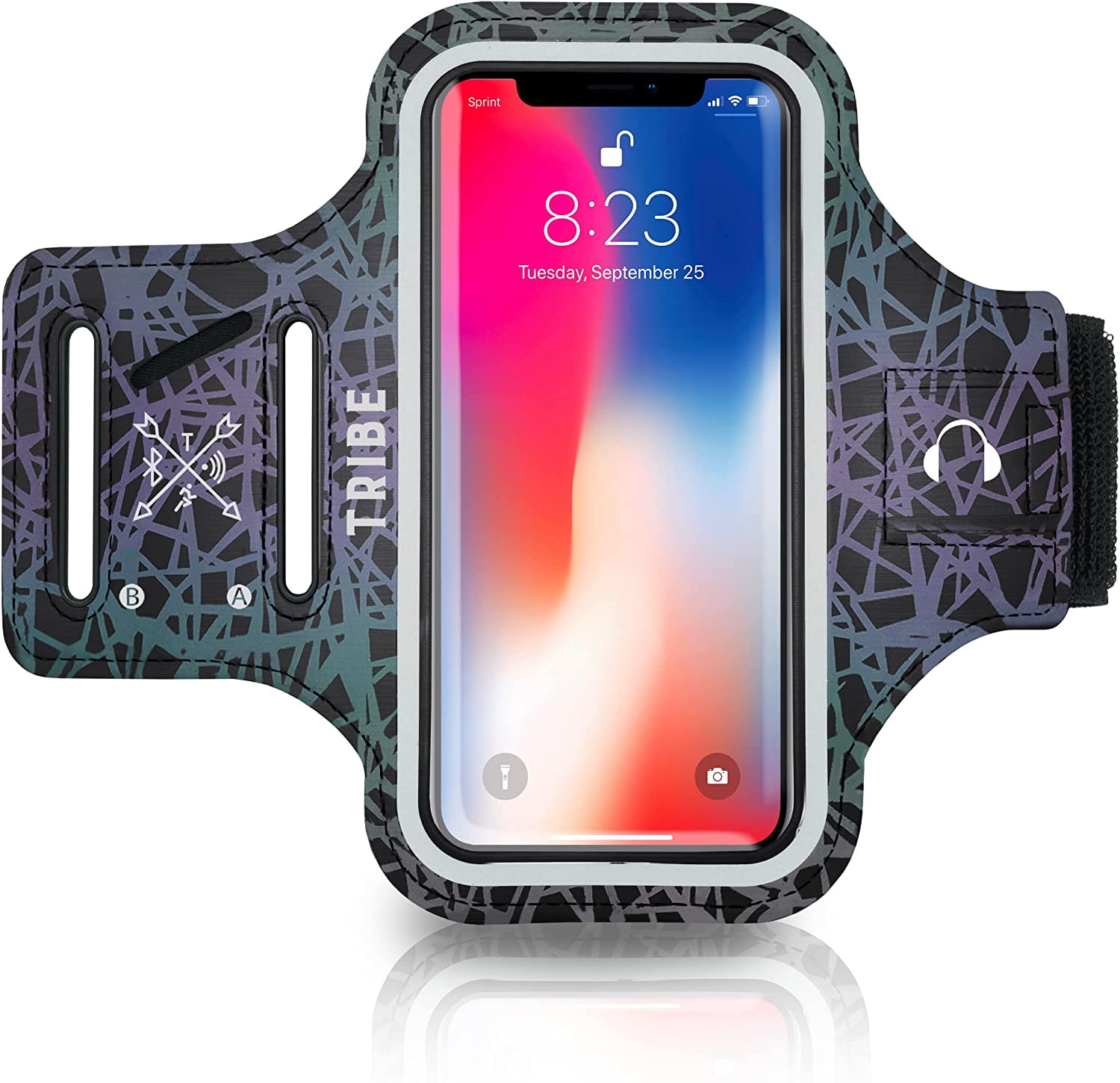 TRIBE Water Resistant Cell Phone Armband Case Running Holder for iPhone Pro Max Plus Mini SE 13 12 11 X XS XR 8 7 6 5 Galaxy S Ultra Plus Edge Note 21 20 10 9 8 7 6 5 Adjustable Strap