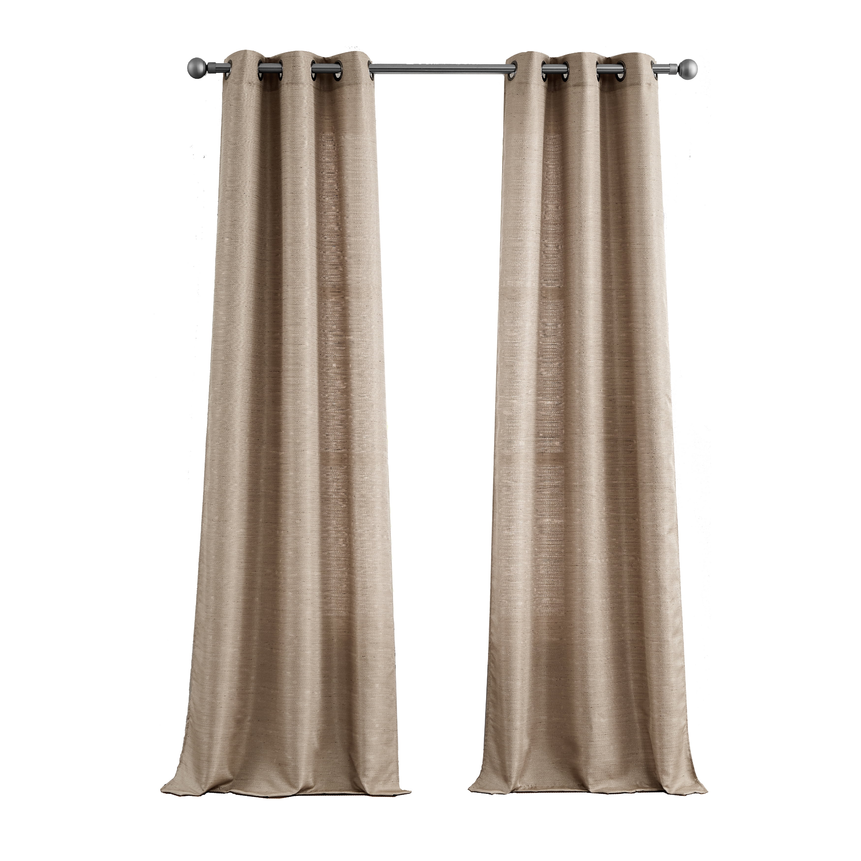 TRIBECCA home Traditional/ Grommet 2 Light Filtering Curtain Set 76 in x 84"