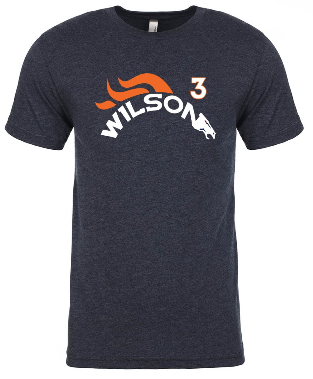 TRIBLEND Broncos Russell Wilson Logo T-Shirt 