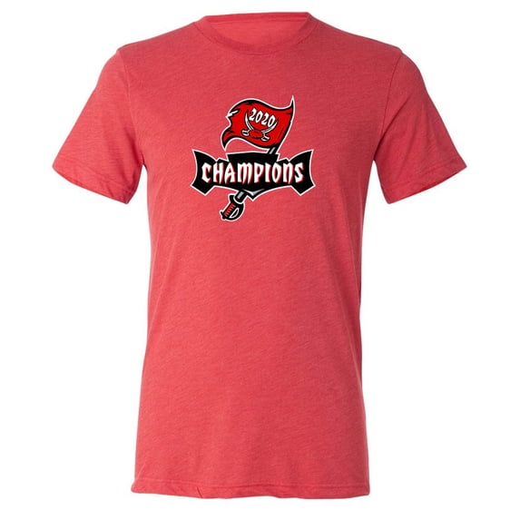 TRIBLEND Buccaneers Champs Logo Super T-Shirt MEDIUM