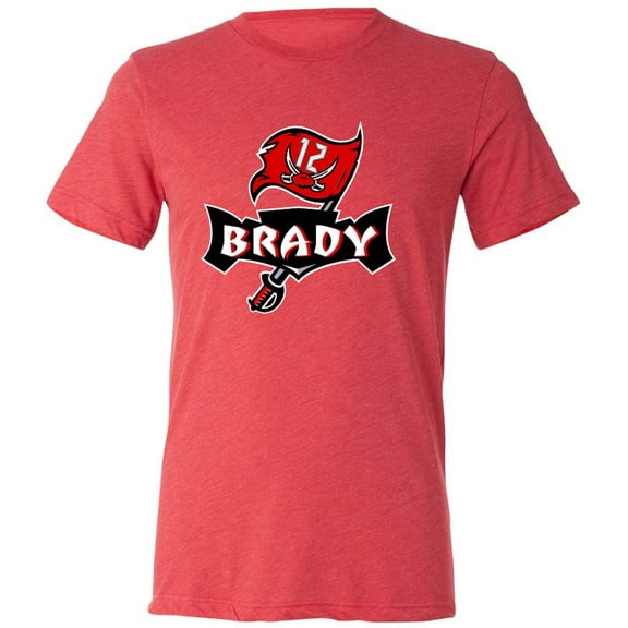 TRIBLEND Buccaneers Tom Brady Logo T-Shirt MEDIUM