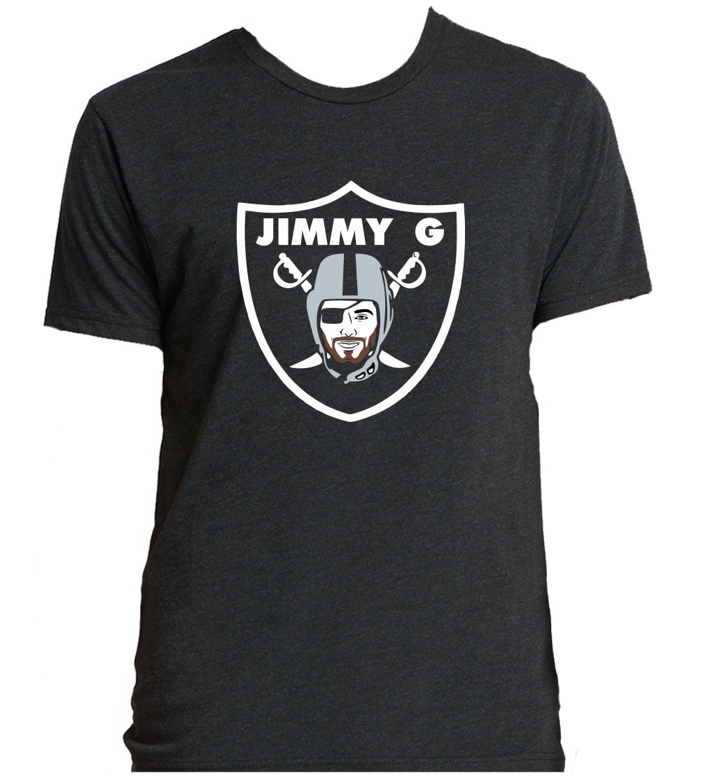 MENS V NECK Jimmy G Jimmy Garoppolo Raiders Logo Shirt T Shirt Walmart