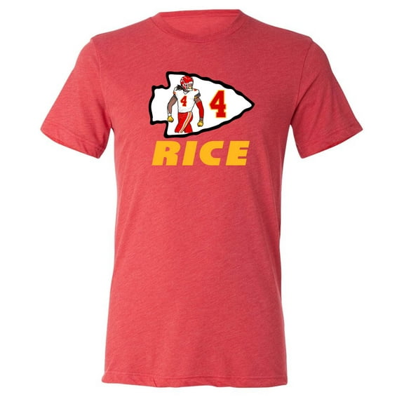TRIBLEND Rashee Rice Chiefs Logo Touchdown Shirt T-Shirt