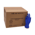 thumbnail image 1 of TRICARE Medical Nitrile Exam Gloves, x-Large, Case of 1000, Blue, Latex Free, Powder Free, 4.7 Mil, 1 of 9