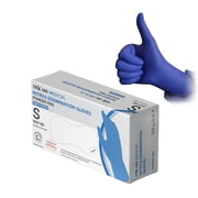 TRICARE Medical Powder Free Nitrile Exam Gloves, Small, Blue, 100 Count, 4.7 Mil, Chemo Drug Tested