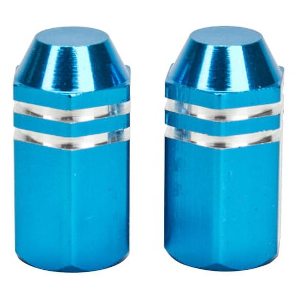 Trick Tops Valve Caps Finned Blue