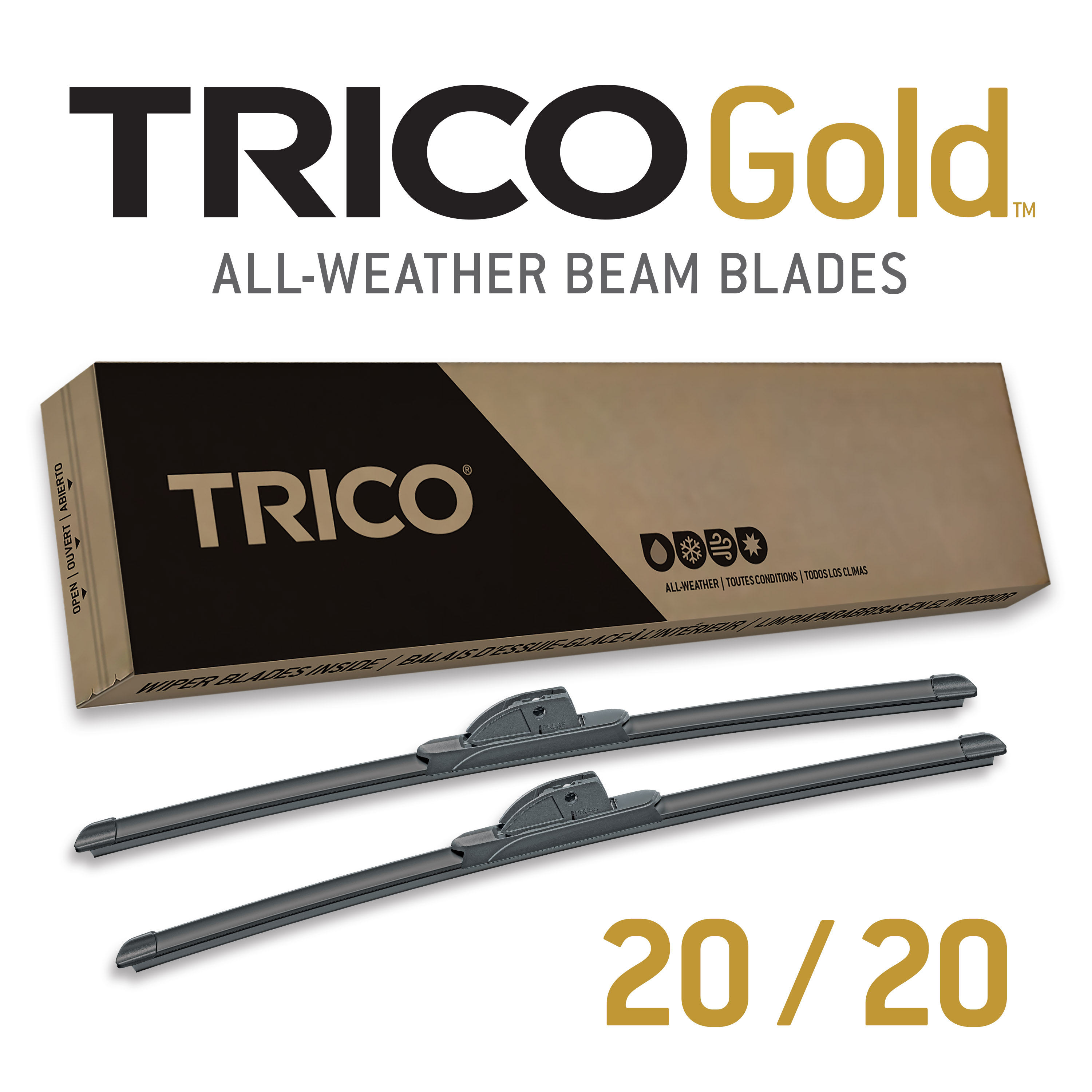 trico 45190 narrow wiper blade refill 475mm (1 refill)