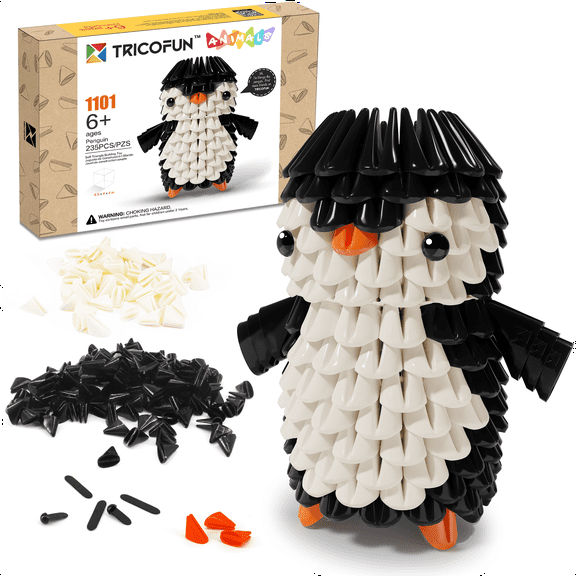 TRICOFUN Animals Soft Building Blocks Interactive Building Toy Pengo the Penguin 1101-PENGUIN