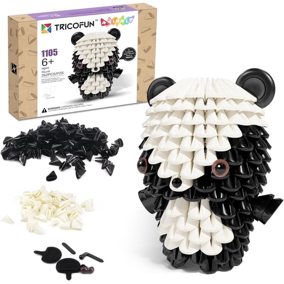 TRICOFUN Animals Soft Building Blocks Interactive Building Toy Stella the Skunk 1105-SKUNK