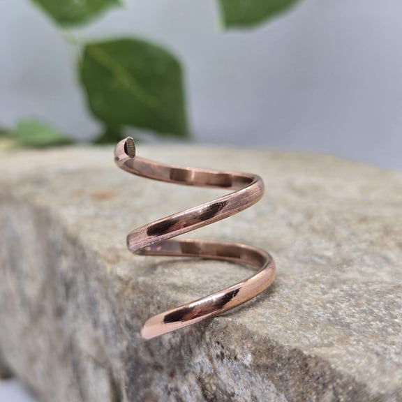 SS DESIGNS adjustable silver ring, Hammered Open Wrap Band Ring ...