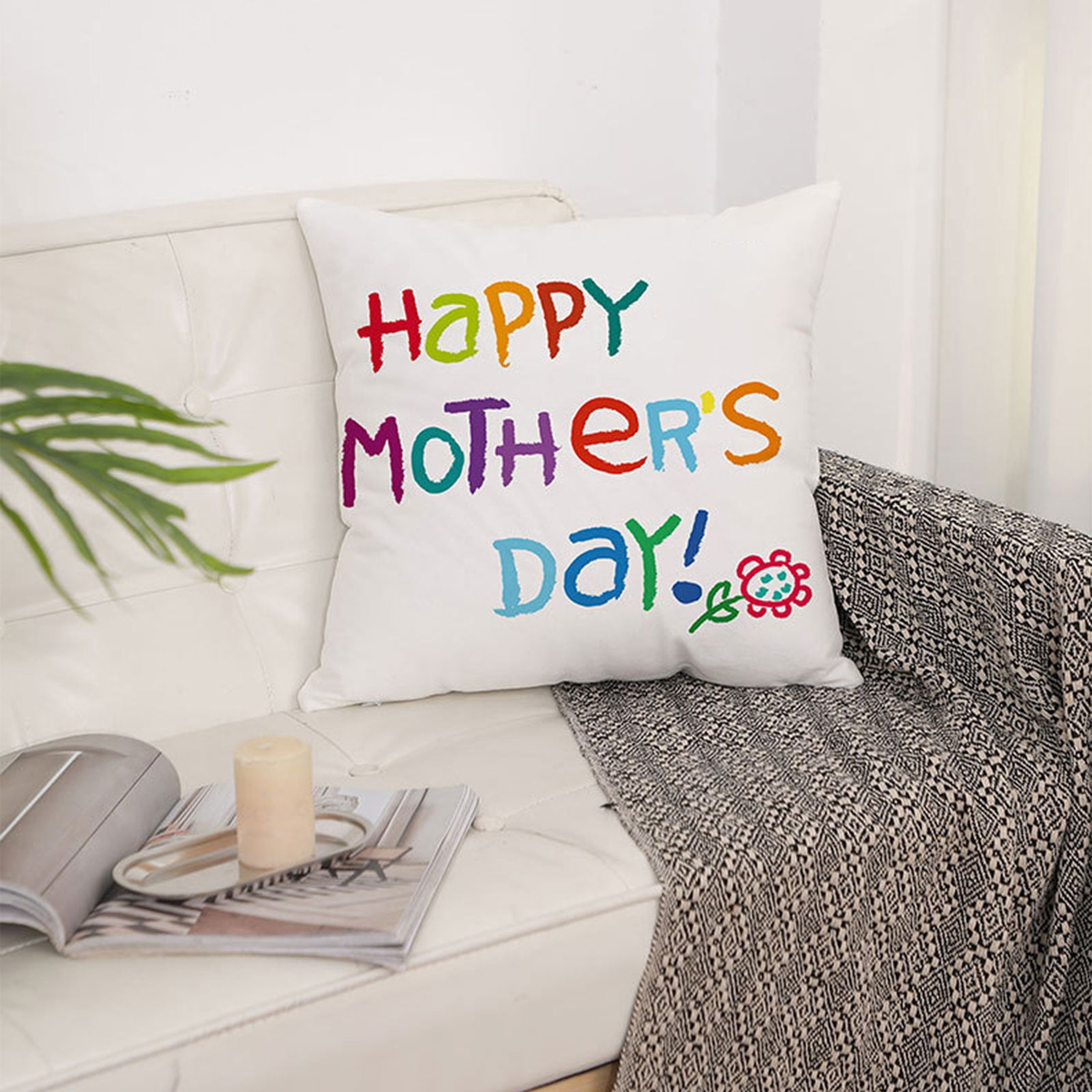 TRIEIY Pillows Body Pillow Mom Gifts Worldâ S Most Mom Quote Print