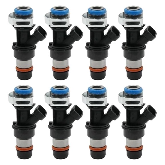 TRIFUNESS 17113553 8PCS 80lb 830cc Fuel Injectors Compatible With CADILLAC 4.8L 5.3L 6.0L Exc. for Flex for Fuel 832-11180