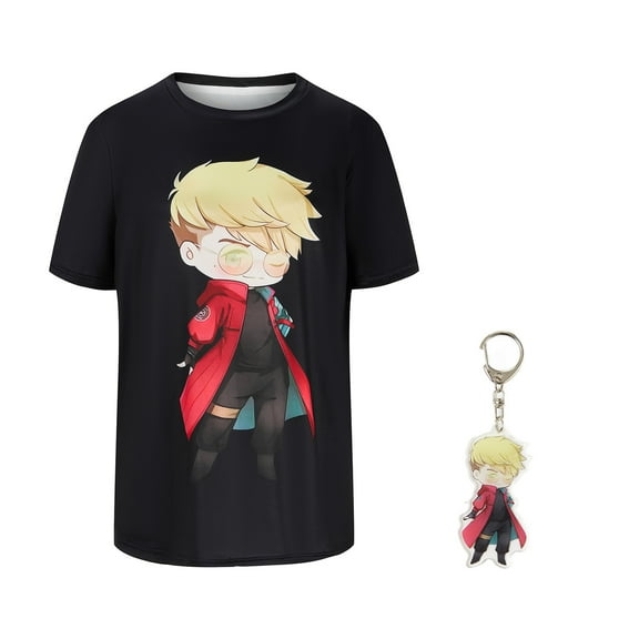 TRIGUN Cos STAMPEDE Vash the Stampede Cosplay Costume Outfits Halloween Carnival Men T-Shirt