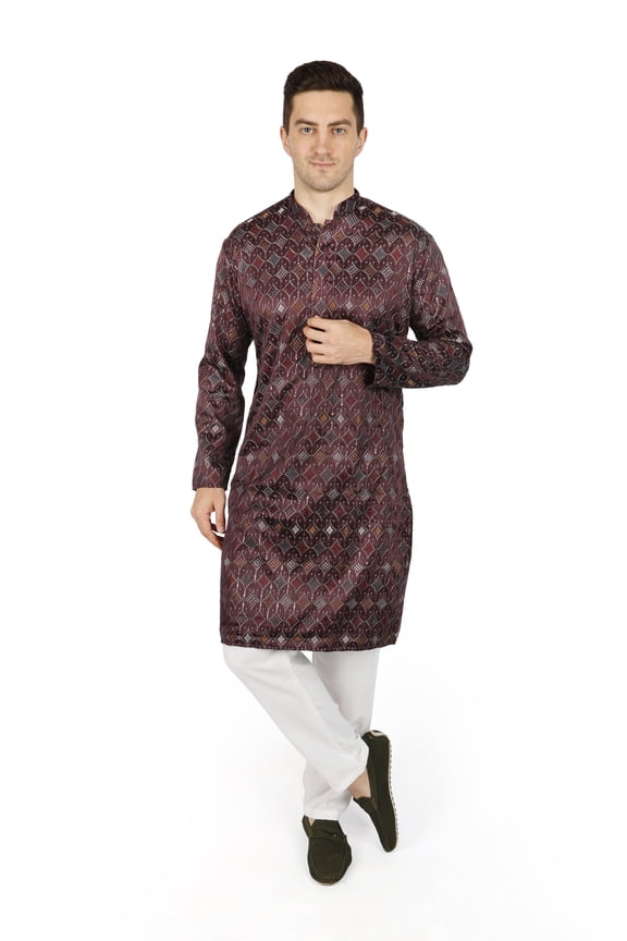 Harlequin Men Kurta Pajama Set Ethnic Indian Traditional Wear Ethnic Diwali Puja