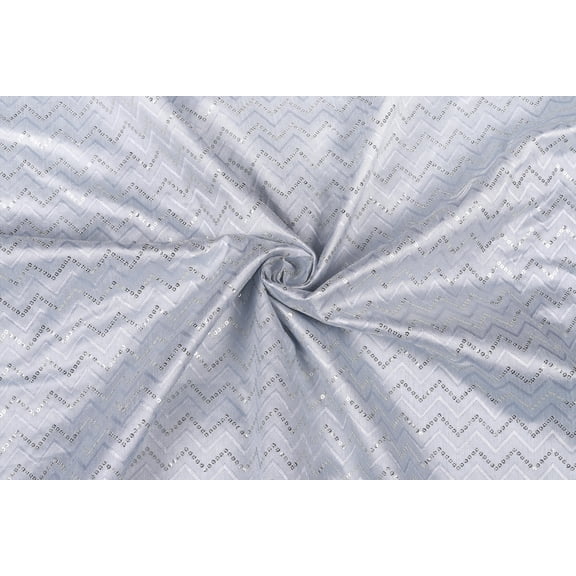 TRILOKI Light Grey Poly Raw Silk Embroidery DIY Arts & Crafts, Sewing, Wedding Dress, Crafts, Inches 44, 38 Work By The Yard