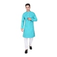 thumbnail image 1 of TRILOKI Mens Kurta Pajama Set Indian Casual Cotton Ethnic Indian Traditional Wear, 1 of 6