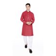thumbnail image 1 of TRILOKI Mens Kurta Pajama Set Indian Casual Cotton Ethnic Indian Traditional Wear, 1 of 6