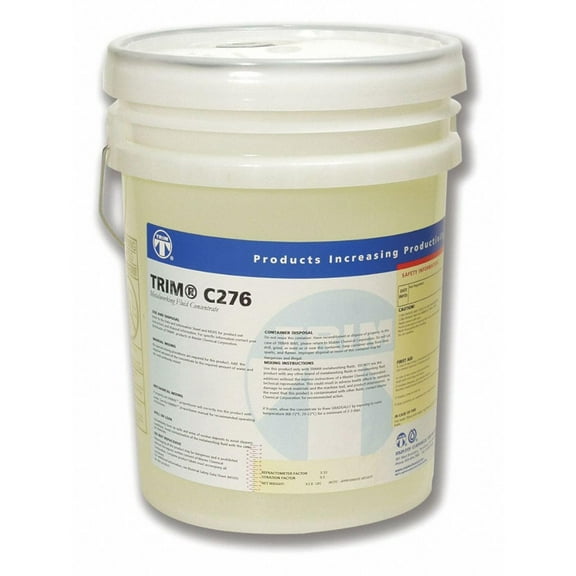TRIM Cutting & Grinding Fluids C276/5 Clean Running Synthetic Coolant, 5 gal Pail CA2