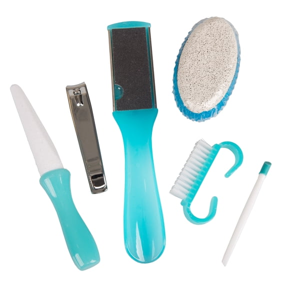 TRIM Nail Care Personal Grooming Pedicure Kit with Pouch, 6 Pieces