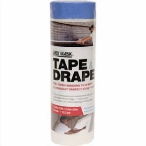 TRIMACO INC Trimaco Easy Mask High Tack Pre-Taped Plastic Drop Cloth - Pack of 16 Pro Bulk Pack