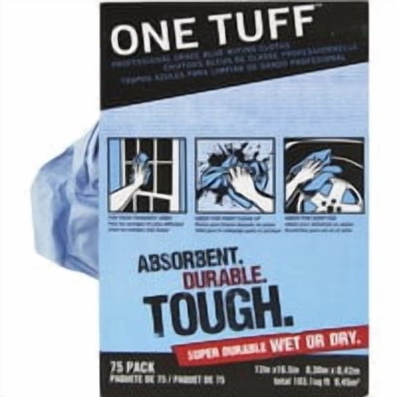 TRIMACO INC Trimaco One Tuff Professional Grade Blue Wiping Cloth Rags, Case of 8