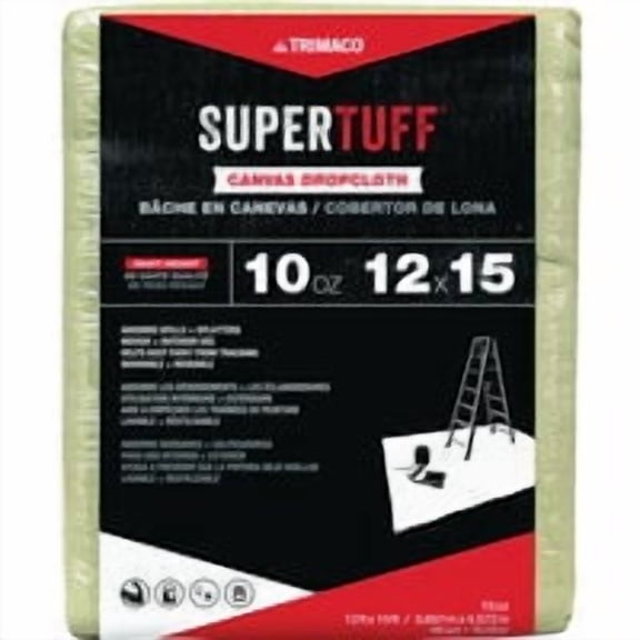 TRIMACO INC Trimaco SuperTuff Canvas Drop Cloth - Pack of 9 Bulk Restock Pack