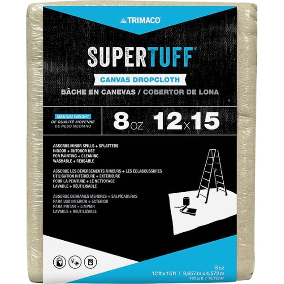 TRIMACO INC Trimaco SuperTuff Canvas Drop Cloth - Single Pack