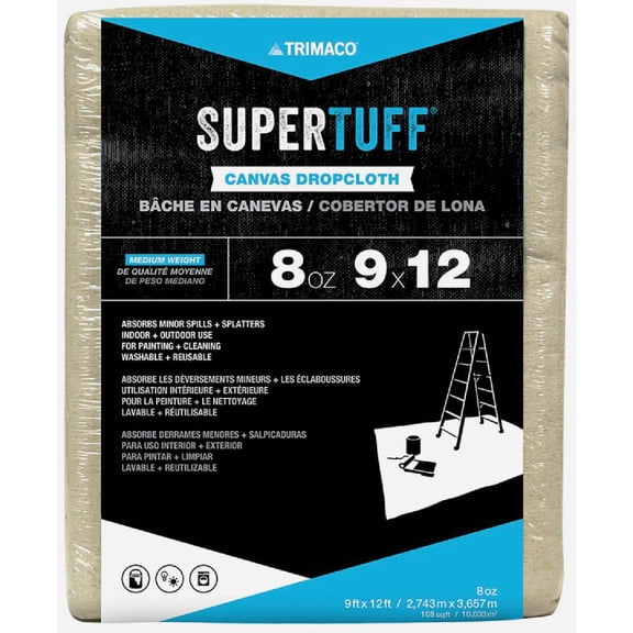 TRIMACO INC Trimaco SuperTuff Canvas Drop Cloth - Single Pack