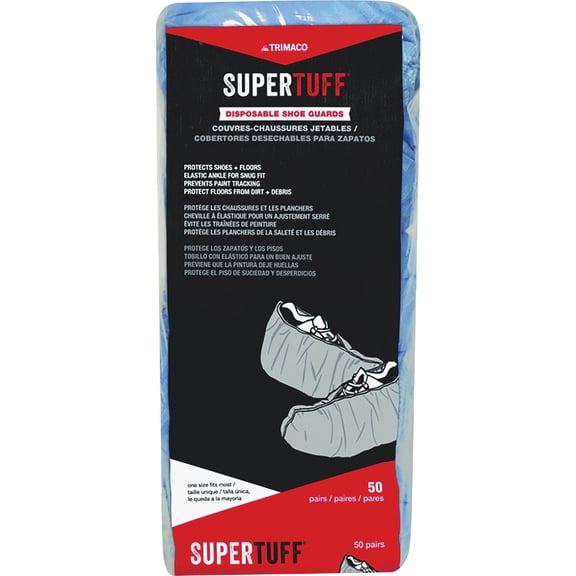 TRIMACO INC Trimaco SuperTuff Slip Resistant Shoe Guard - Pack of 6
