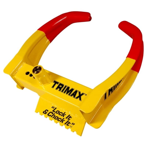 TRIMAX TCL65: Deluxe Universal Wheel Chock Lock (6" to 10.5" Span and 7.25" Reach)