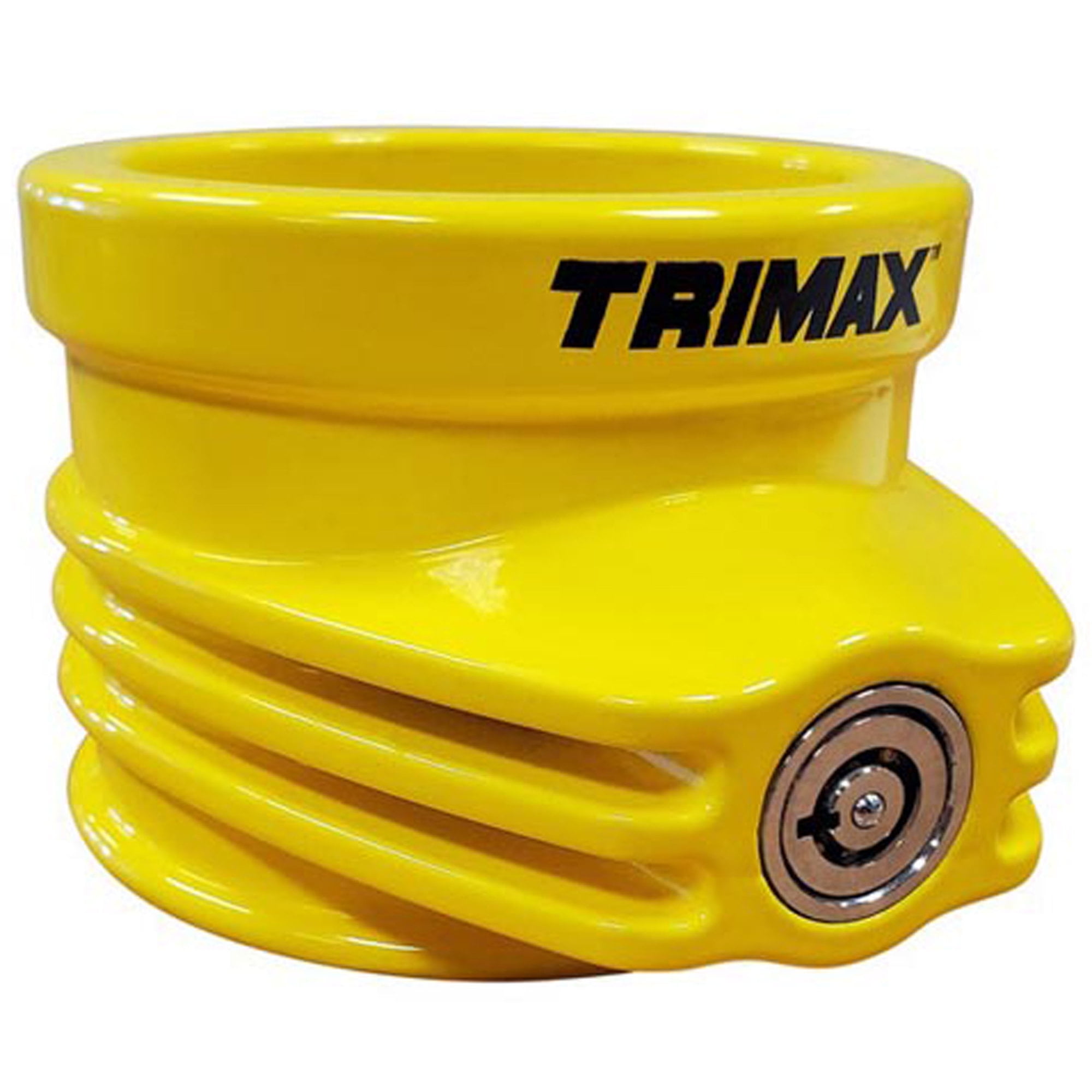 Trimax TLR51 Lunette Tow Ring Lock - Heavy Duty Pintle Hook Security Lock (Yellow)