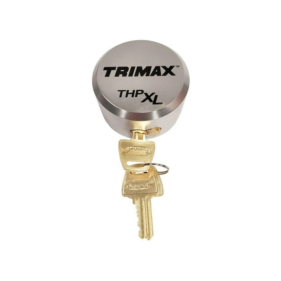TRIMAX THPXL-AL SV Aluminum "Hockey Puck" Internal Shackle Padlock - Silver