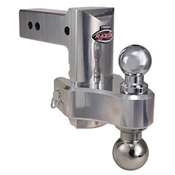 TRIMAX TRZ6AL-HD Razor 6" Heavy-Duty Aluminum Adjustable Drop Hitch, Pin and Clip
