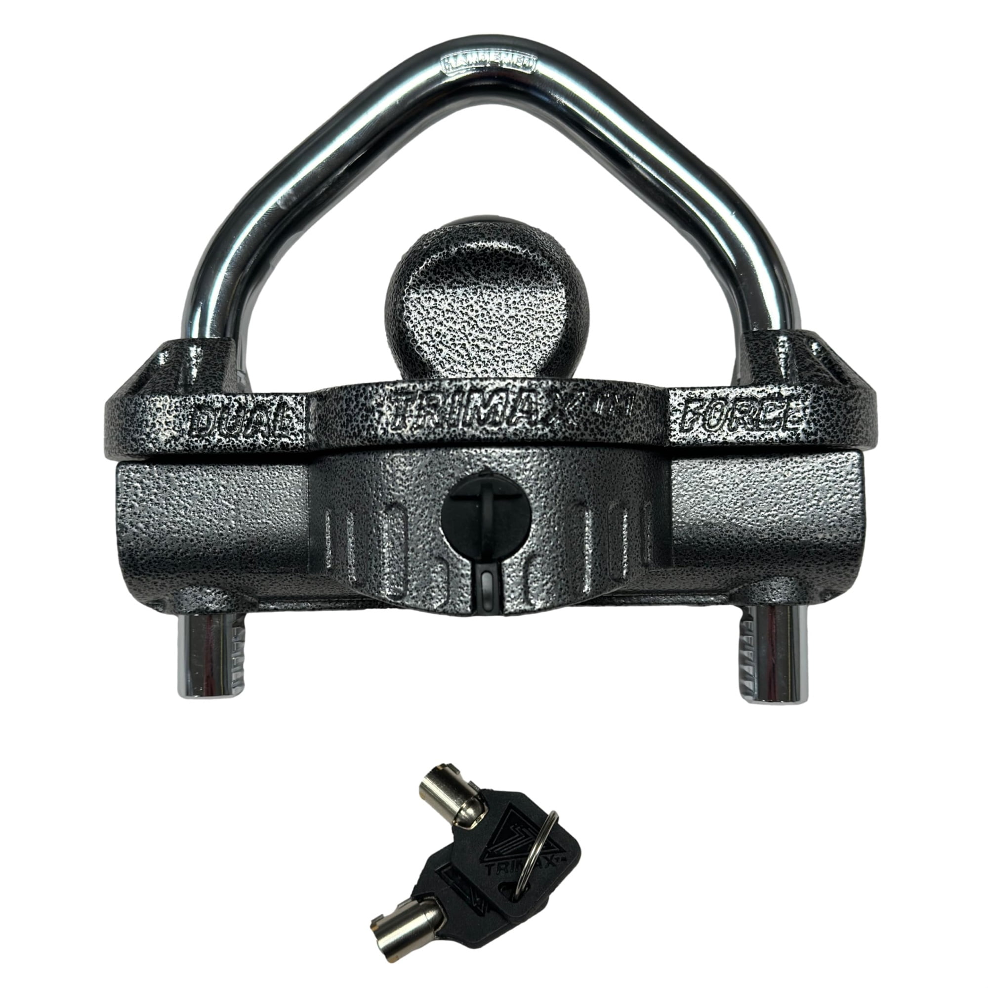 TRIMAX UMAX50D Deluxe Universal Dual Purpose Trailer Coupler Lock with Integrated U-Lock