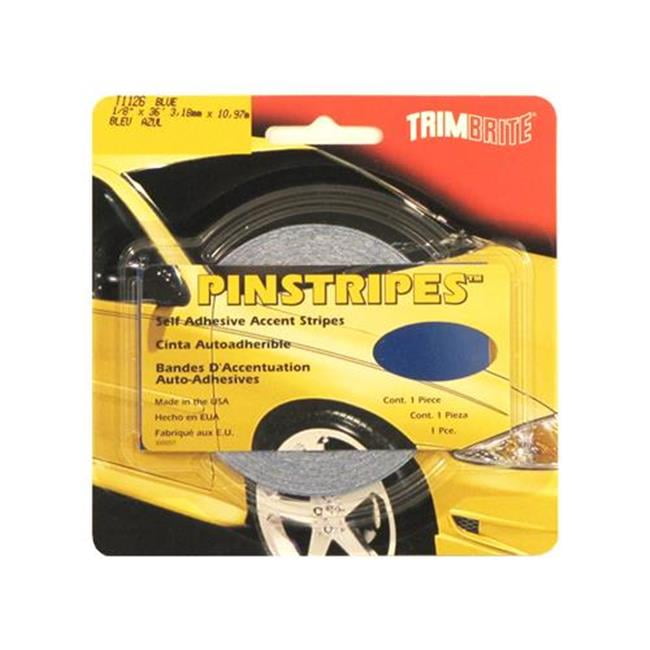 TRIMBRITE T1126 Pinstripe Tape Blue 0.12 In. X 36 Ft.