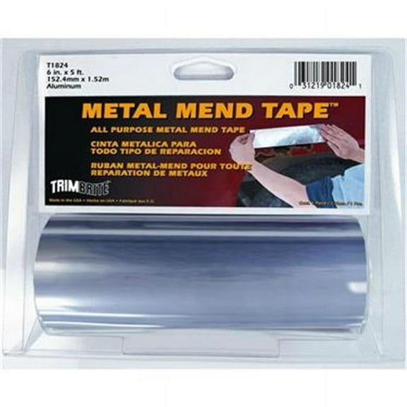 TRIMBRITE T1824 Multi Purpose Tape- Silver- 6 In. X 5 Ft.