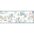 thumbnail image 1 of TRIMZ Birds and Flowers Wallpaper Border - Blue, Green, Yellow 15' L x 6" W, 1 of 6