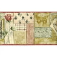 thumbnail image 1 of TRIMZ Floral Eclectic Roses Wallpaper Border, Artistic Medley Pre-pasted Wall Decor, Length 15 ft, 1 of 6