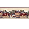 thumbnail image 1 of TRIMZ Sunflower Red Apple Basket Sunflower Country Kitchen Wallpaper Border - 15 ft x 6.75 in., 1 of 5