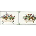 thumbnail image 1 of TRIMZ Vintage Floral Bathtub Wallpaper Border, Non-Woven, 15 ft x 6.87 in, 1 of 6