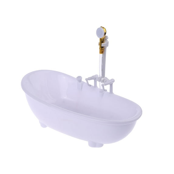 TRINGKY 1/6 Dollhouse Miniatures Electric Bathtub Furniture Bathroom Accessories Kids Pr