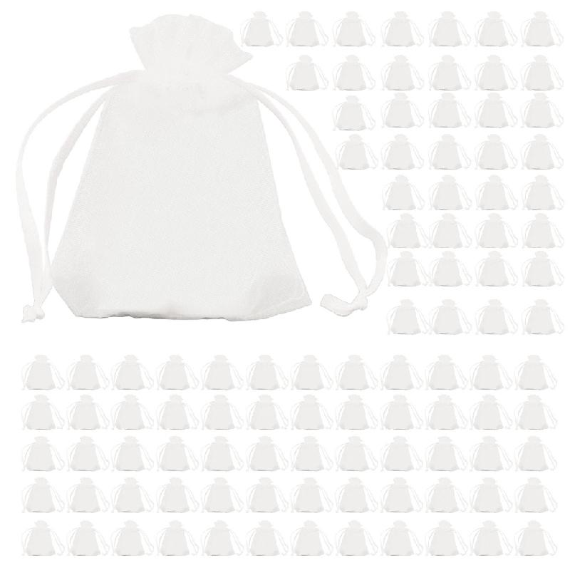 TRINGKY 100Pcs Fruit Net Bags with Drawstring Fruit Bags for Fruit ...