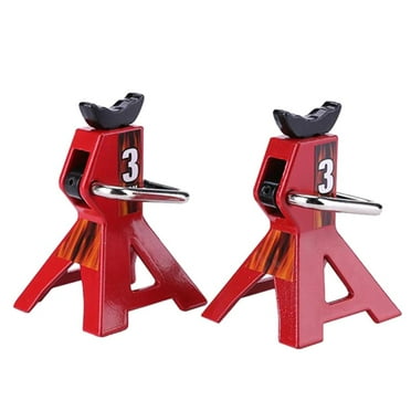 TRINGKY 2pcs Metal Jack Stands 10KG,1: 10 Climbing Car Decoration Accessories