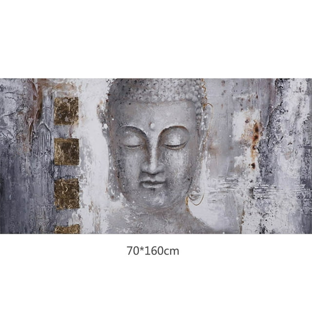 TRINGKY Arts Large Buddhist Wall Art Decor Peaceful Buddha Statue