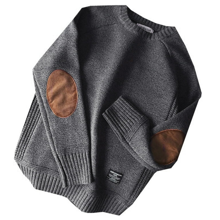 Men's jumper with elbow patches best sale