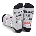 thumbnail image 1 of TRINGKY Men Women Novelty Funny Saying Crew Socks If You Can Read This Bring Me Popcorn Sushi Tacos Letters Print Hosiery Gifts, 1 of 14